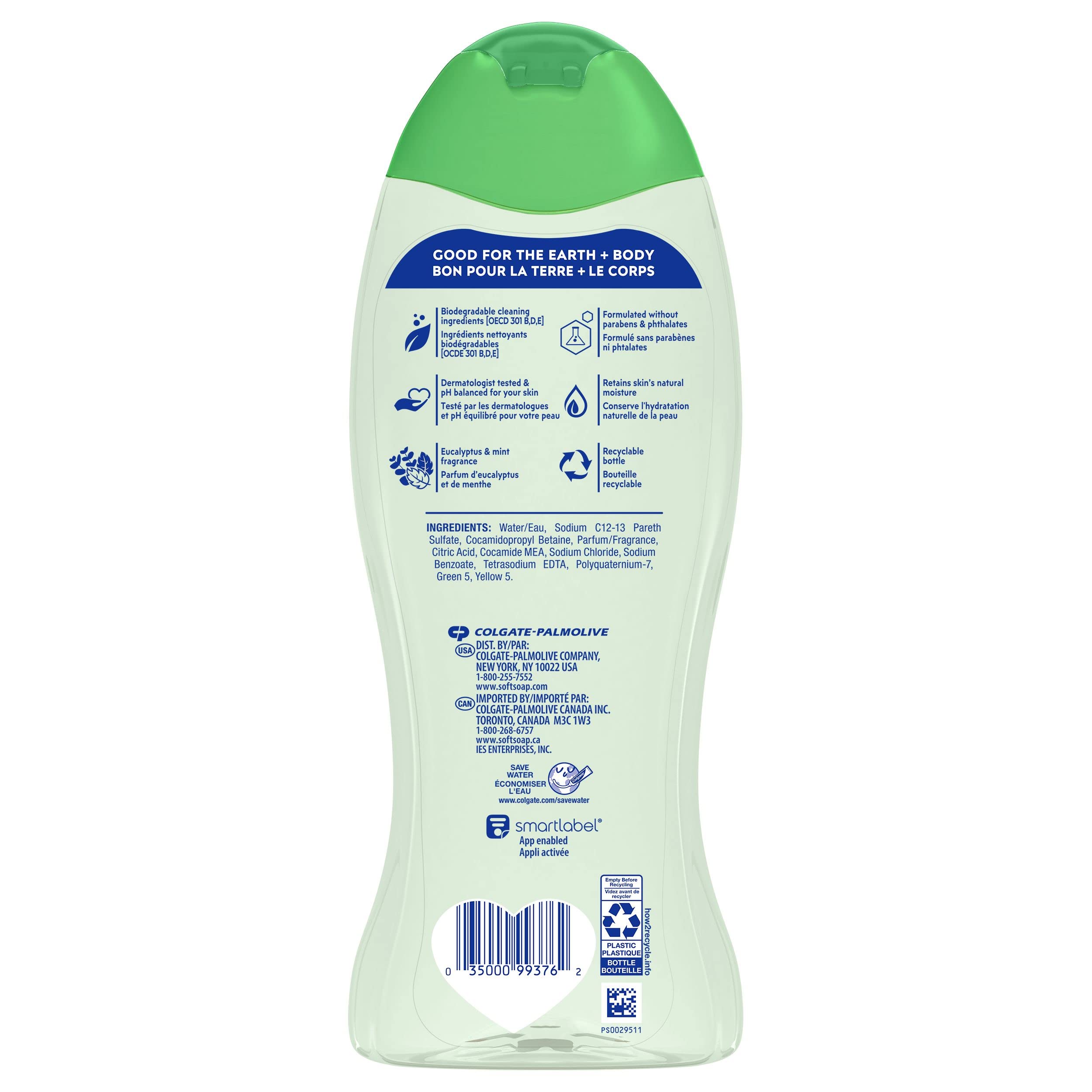 Softsoap Eucalyptus & Mint, Moisturizing Body Wash, 591 ml