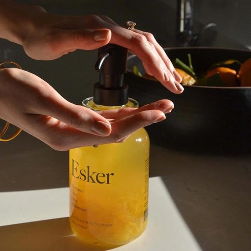ESKER Calendula Hand Cleanser - Luxury Plant-Based Foaming Wash | Infused with Calendula & Essential Oils, 16.9 fl oz