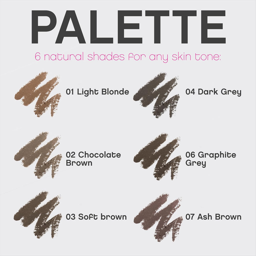 Vivienne Sabó Brow Arcade Eyebrow Pencil - Micro Definer with Brush for Cool-Toned Hair | Shade 07 Ash Brown, 0.035 oz