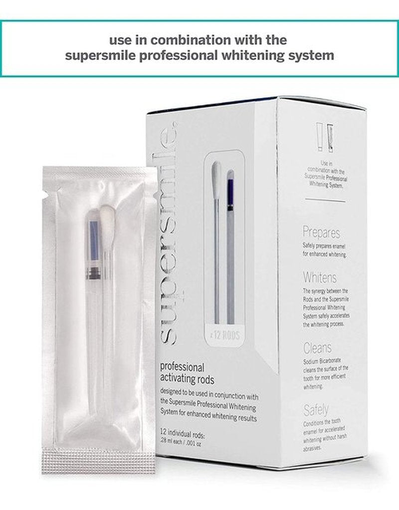 Supersmile Professional Activating Rods - Enhance Your Smile with Whitening Power | 10 Count