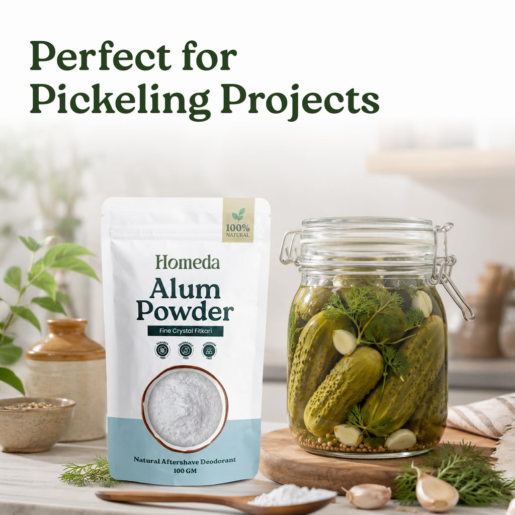 Alum Powder for Skin, Piedra de Alumbre en Polvo (3.5 oz - 100g), Fitkari Alum Stone for Face, Granulado Alumbre para Lavado Intimo, Tawas Allum Salt Spice