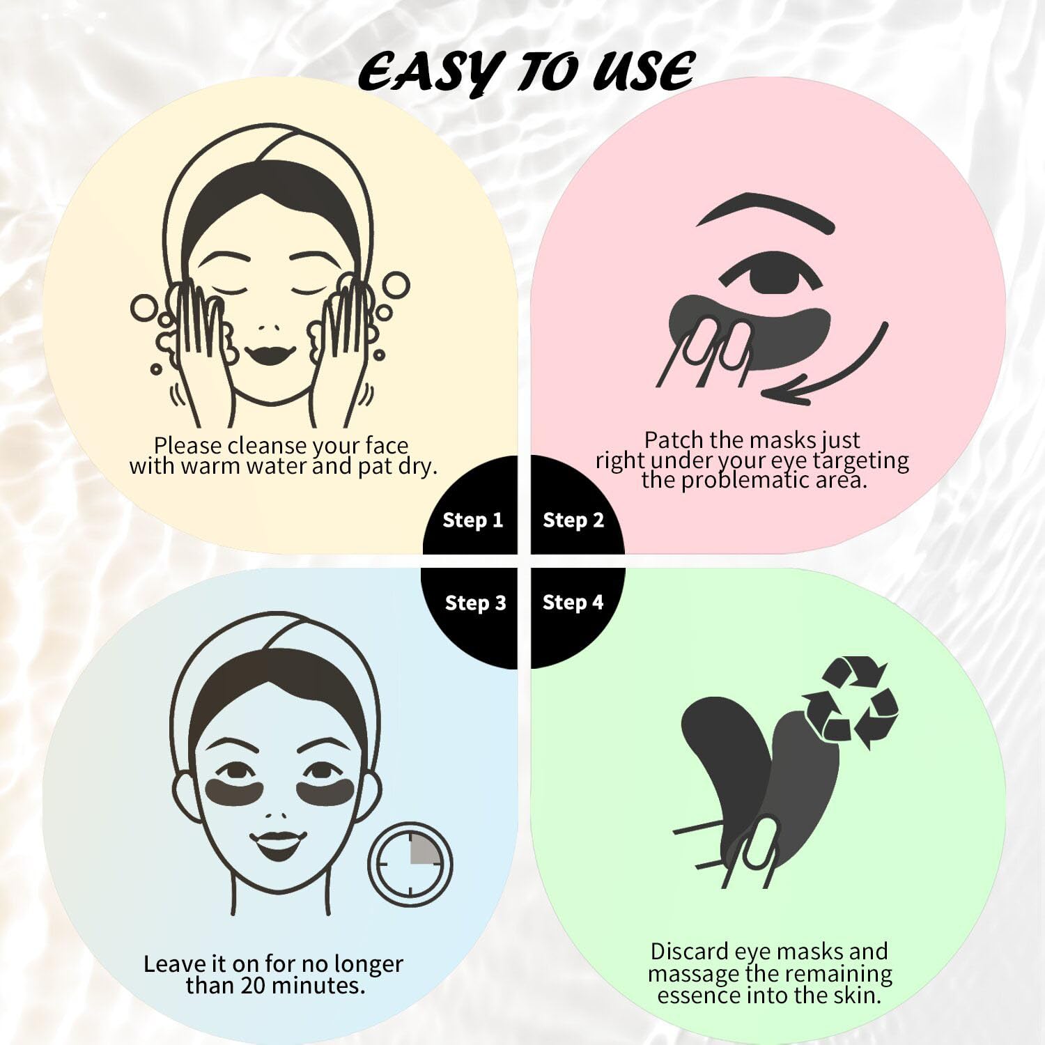 Maskiss Retinol Under Eye Patches (24 Pairs), Purple Eye Masks for Dark Circles, Puffy Eyes & Wrinkles, Firming Collagen Eye Patches, Vegan Cruelty-Free Skincare Gifts for Women