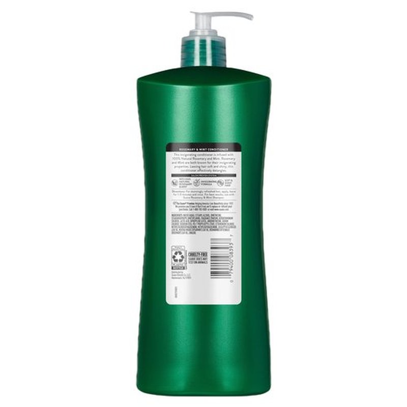 Suave Invigorating Conditioner with Rosemary & Mint, Deeply Conditions & Detangles for Soft, Healthy-Looking Hair, No Parabens, Phthalates, or Dyes, 4 Pack, 28 FL OZ EA
