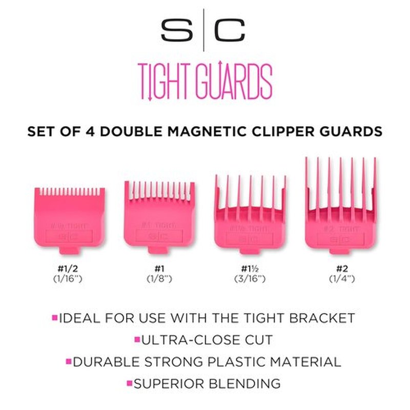 Stylecraft Professional Dub Magnetic Hair Clipper Guards - Premium Neodymium | 8 Pack or 4 Pack Options