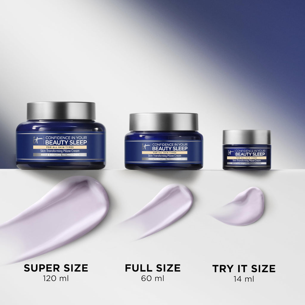 IT Cosmetics Confidence in Your Beauty Sleep - Anti-Aging Night Cream - Visibly Improves Fine Lines, Wrinkles, Dryness, Dullness & Loss of Firmness - With Hyaluronic Acid - 0.47 fl oz