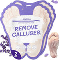 LANBENA Lavender Foot Peel Mask - Foot Peeling Mask for Removing Dry Dead Skin, Calluses & Repairing Rough Heels, for Baby Soft, Smooth Feet - (Lavender - 2 Pairs)
