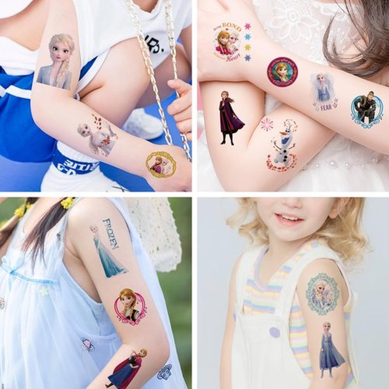 100Sheets Frozen Temporary Tattoos,Cartoon Frozen Temporary Tattoos Gift For Fan Birthday Party Decorations for Home Activity Class Prizes Carnival Christmas Rewards