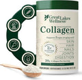 Great Lakes Wellness Collagen Peptides Powder - Hydrolyzed, Quick-Dissolve Formula for Skin, Hair & Joints - Non-GMO, Keto & Kosher (16 oz, 22 Servings)