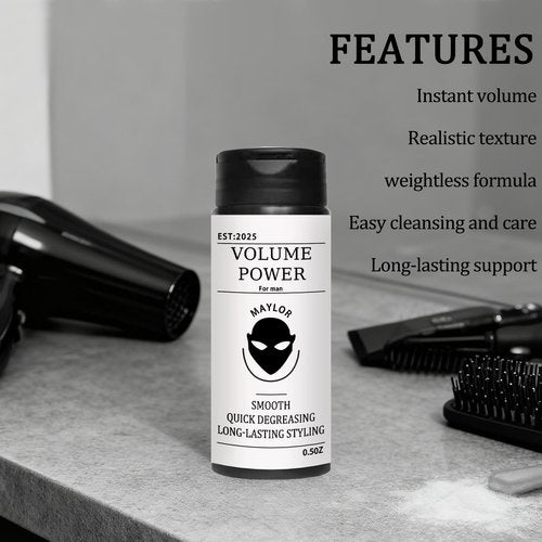 Men's Textured Setting Powder - Instantly thicker hair, long-lasting hold, lightweight, natural-looking finish, infused with natural ingredients, and a matte finish (1)