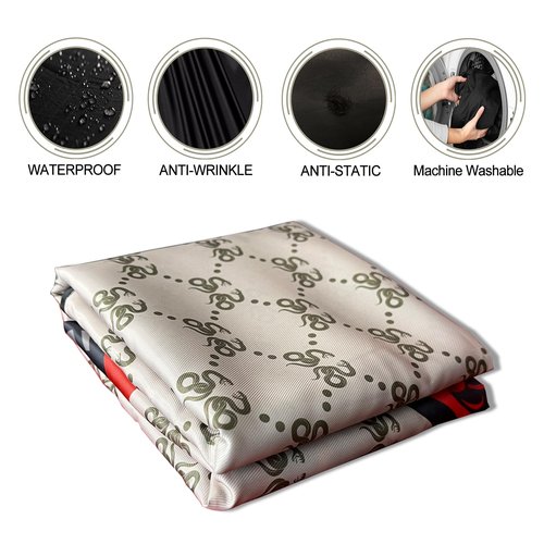 CapeshionPro Barber Capes Hair Cutting Capes Salon Stylist Capes with Snaps Waterproof Professional Large Barber Hairdresser Gown Cape- 63”× 56”(SNAKE)