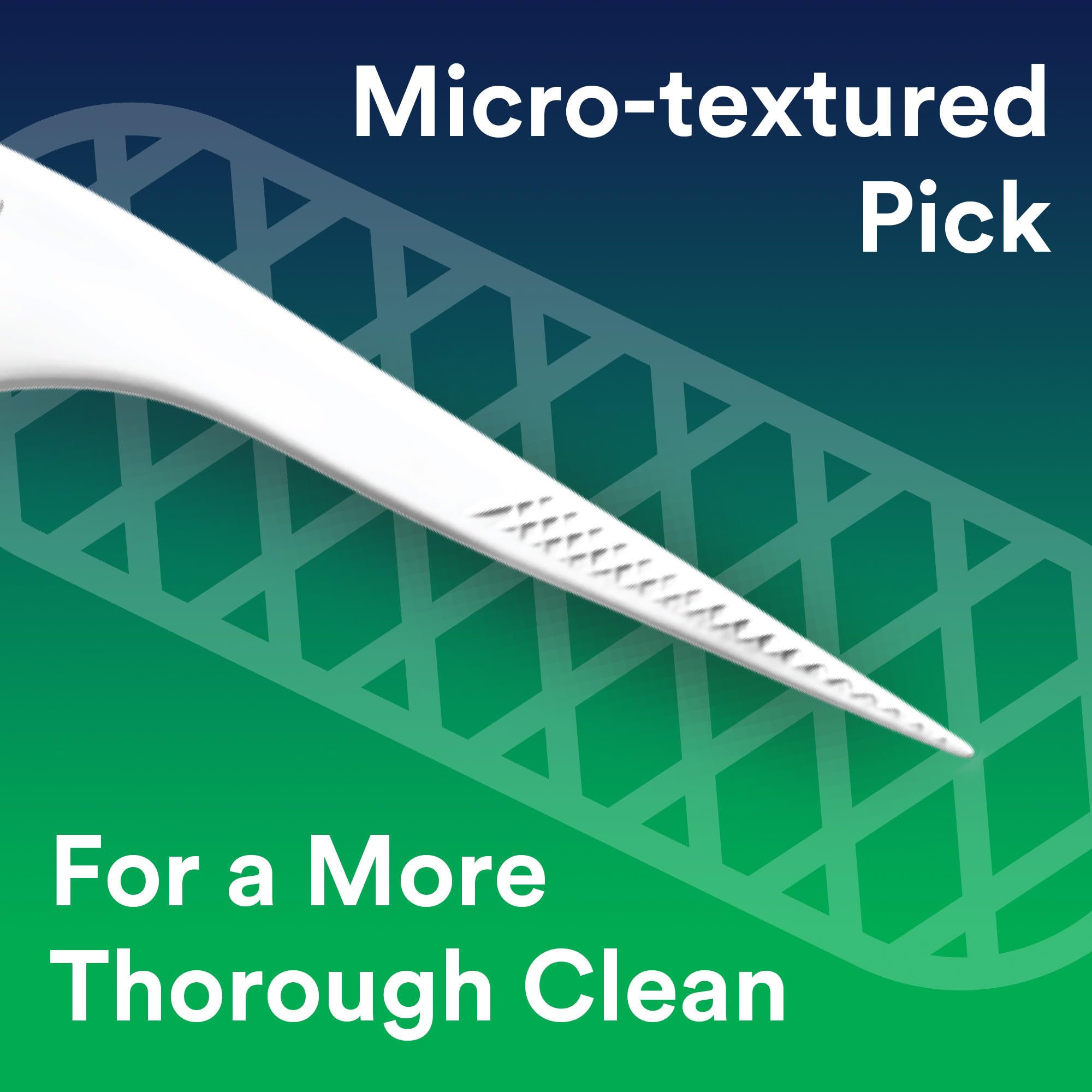 DenTek Advanced Clean Floss Picks with No Break & No Shred Dental Floss, Plaque Remover, 20 Count, Pack of 6