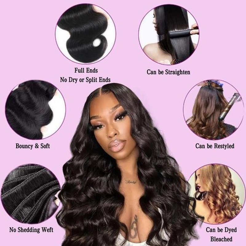 AZONA 16A Real Raw Bundles Body Wave Human Hair,No Tangle No Shedding Body Wave Bundles Human Hair,Triple Lifespan Over Regular Virgin Hair Bundle,Silky And Soft 24 Inch