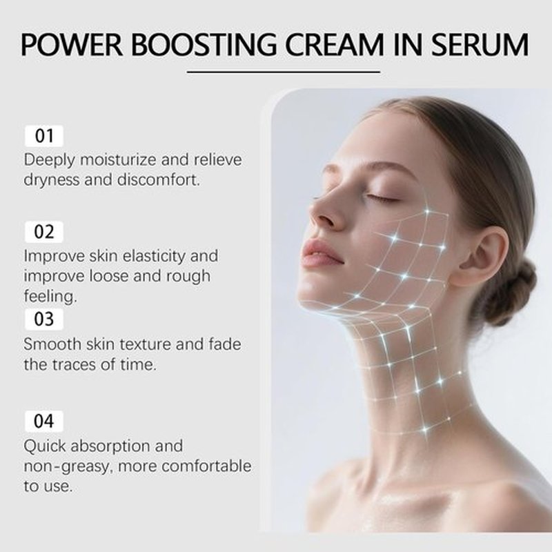Skiennix Deep Collagen Anti-Wrinkle Serum - 30ml Hyaluronic Acid Moisturizer for Smooth, Youthful Skin