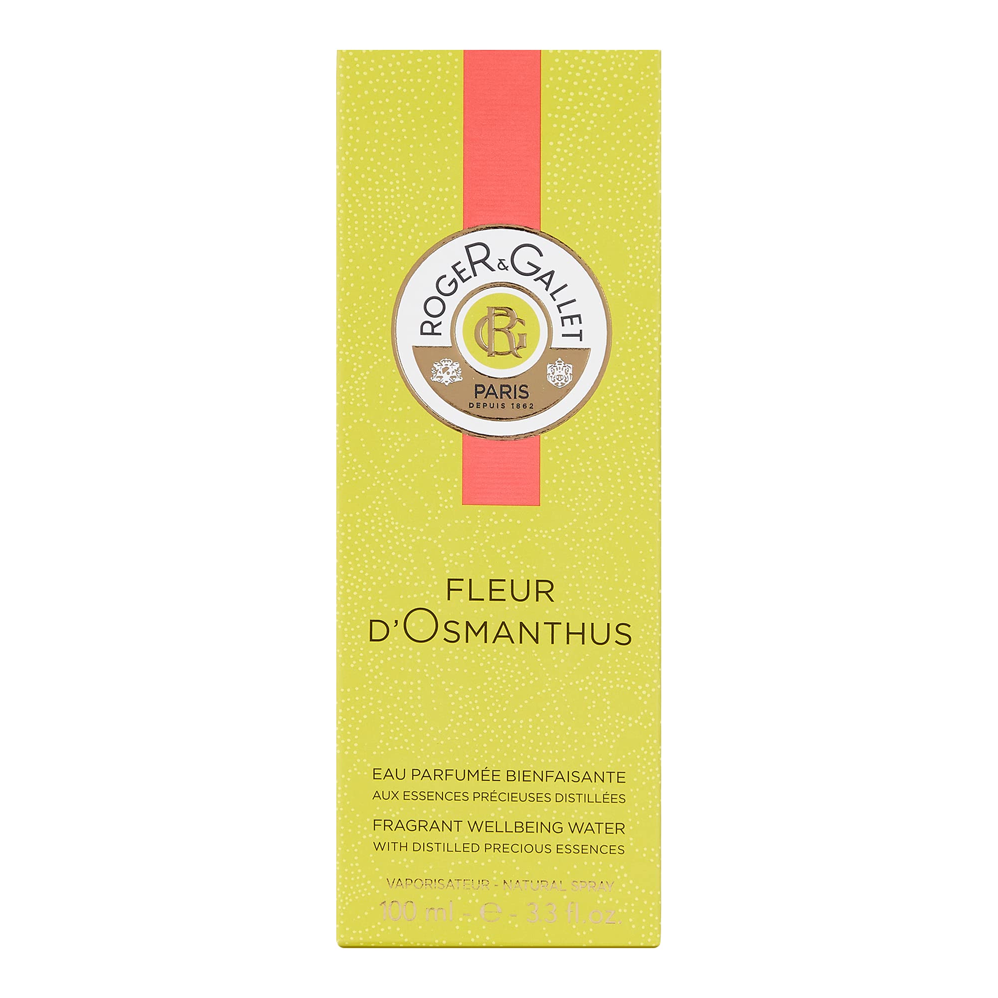 Roger & Gallet | Fragrant Water Body Spray for Women | Fleur d'Osmanthus 3.3 Fluid Oz.