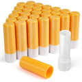 LotFancy Lip Balm Tubes Empty, 28Pcs 4.5ml, BPA Free & Leak Free, Durable Lip Balm Container Tubes with Yellow Caps, Refillable & Reusable