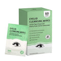 Eyelid Wipes, Gentle Eyelid Cleansing Wipe with Tea Tree Oil, Moisturizing Eye Wipe for People with Dry Eyes, Itchy, Styes & Blepharitis & Lash Wipes Individually Wrapped for Travel (60 count)