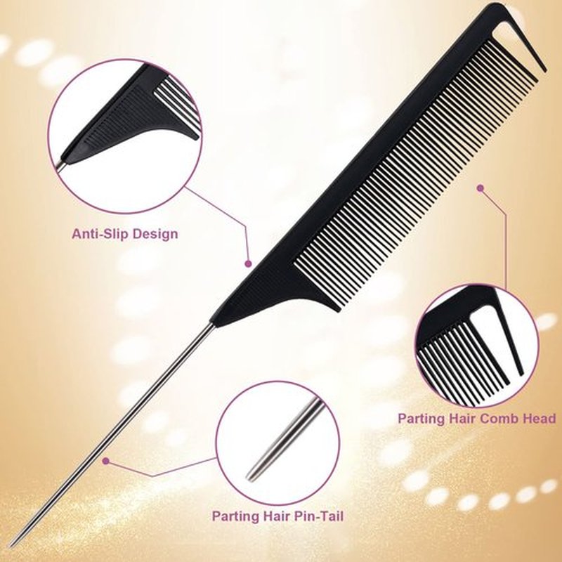 NEWISHTOOL Hair Extension Tool Kit, Micro Links Beading Pliers, Loop Pulling Hook Threader Bead Device Tool and 300 PCS Silicone Beads Hair Styling Accessories, Micro Rings Feather Extension Tools