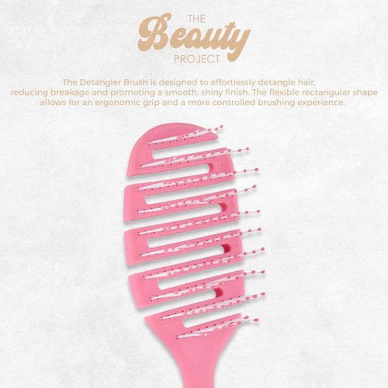 2 Pack Detangling Brush for All Wet or Dry Hair Types - Pain-Free Brushing, Vented Hair Brush - Lightweight Handle - Mommy and Me Brush Set (Crimson Sand)