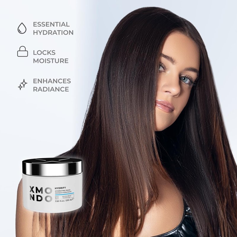 XMONDO Hair Hydrify Hydrating Mask Ð Deep Moisture, Silky Results | Restores Softness + Smooths Frizz