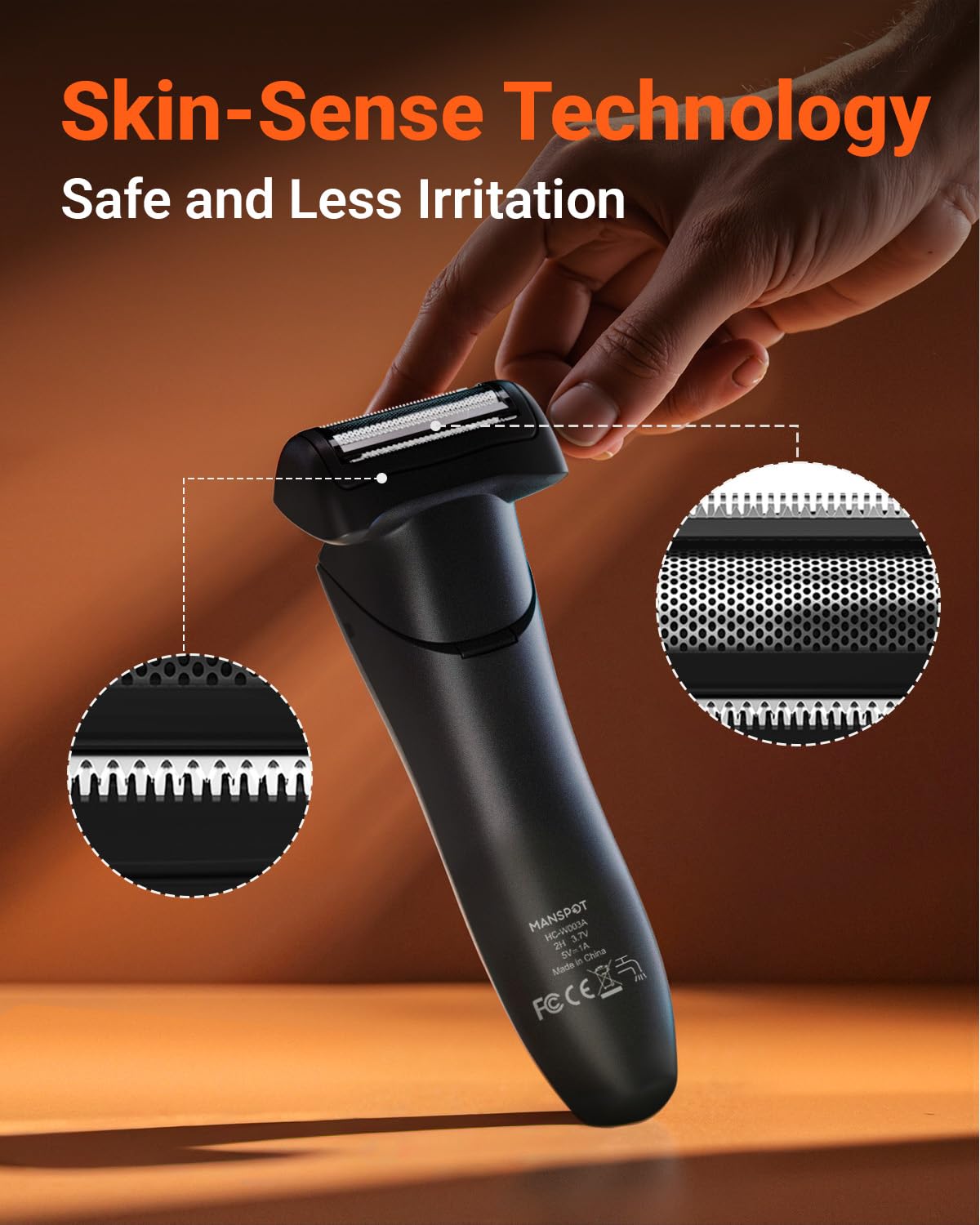 Foil Shaver Blade for MANSPOT Body Hair Trimmer Series Zero Stubble Shaving Tool