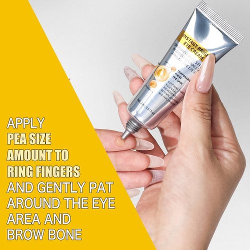 Instant Eye Tightener Cream | Reduces the Appearance of Under-Eye Bags, Puffiness, Dark Circles & Fine Lines | Lightweight, Non-Greasy & No White Cast | Smooth Application & Makeup-Friendly (1 PCS)