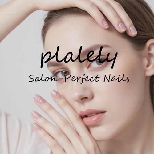 plalely Square Press on Nails Long Purple Fake Nails 3D Charm with Leopard Stick on Nail Tips for Women