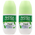 Instituto Espanol Avena Deodorant Roll-On Fresh, Anti-Perspirant, Long-Lasting, Non-Alcohol, Oat Extract, 2-Pack of 2.53 FL Oz Each