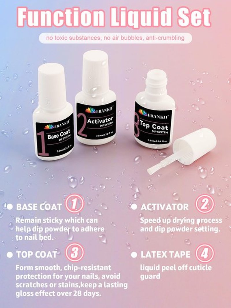 24 Color Dip Powder Nail Kit with Electric Nail Drill Base & Top Coat/Activator Liquid Nail Art Manicure Salon DIY for Daily at Home Party Gifts for Women