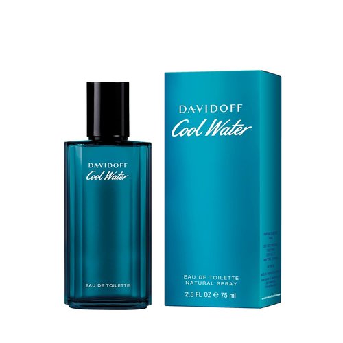 Davidoff Cool Water Eau de Toilette - Aromatic Men's Cologne with Coriander, Mint, Lavender & Amber - Long-Lasting Scent