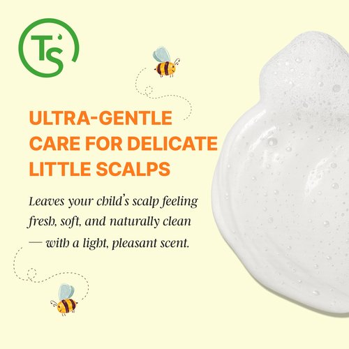 TS Kids Shampoo – Tear-Free, Sulfate-, Paraben-, Silicone- & Allergen-Free | 14.1 fl oz / 400ml | Gentle Korean Kids Hair Care