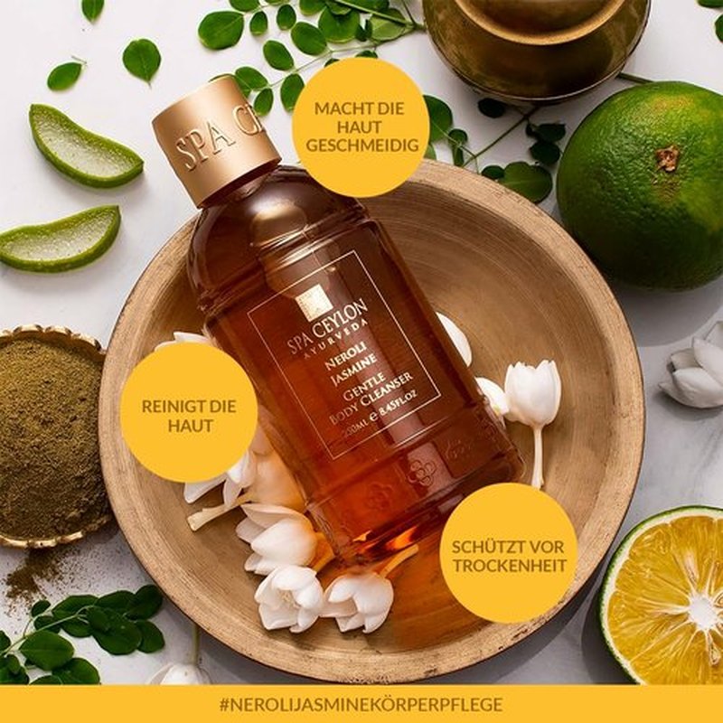 SPA CEYLON Neroli Jasmine Hand Wash - Hydrating Luxury Formula for Soft, Smooth Skin