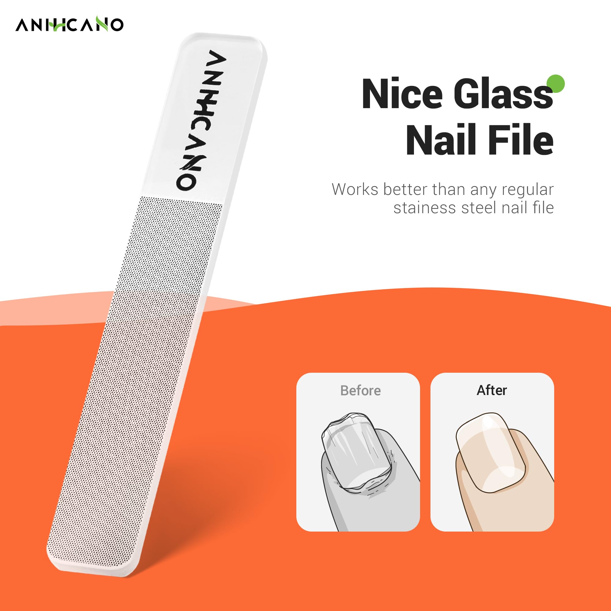 Nail Clippers with Glass Nail File, Ultra Sharp Nail Clipper Set, Professional Fingernail & Toenail Clippers Nail Cutter for Men and Women (Black)