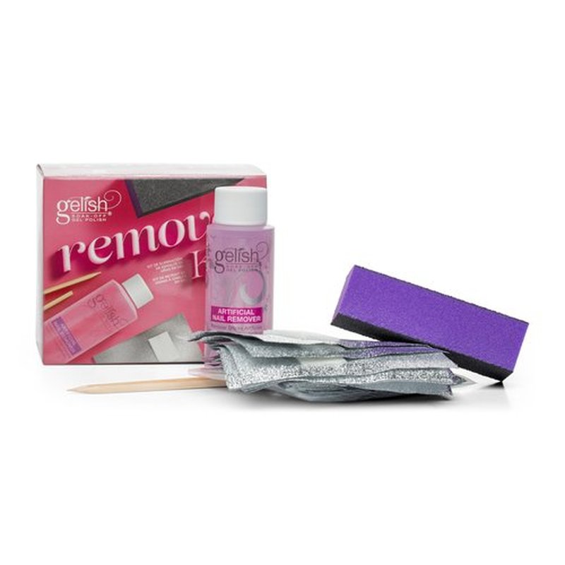 Gelish Removal Kit - Complete Gel Nail Polish Removal Set, Manicure Kit for Effortless Gel Polish Removal, Quick & Easy Nail Polish Removal, Healthy Nails, 15-Minute Soak Off Solution.
