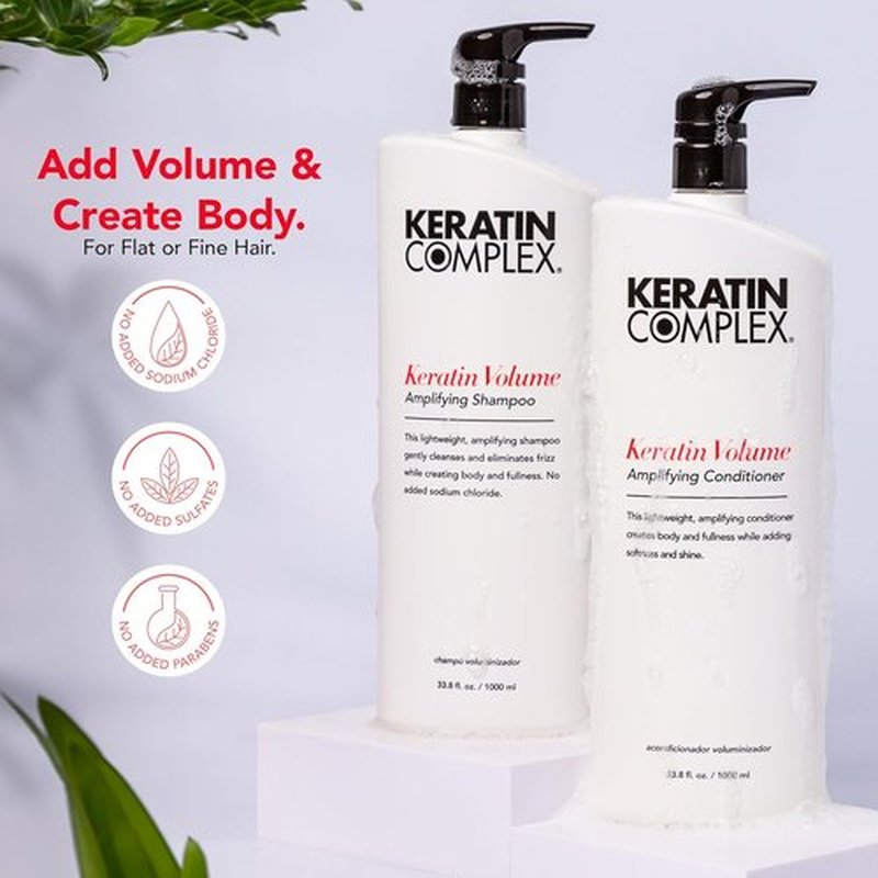 Keratin Complex - Volume Amplifying Shampoo for Full-Bodied Hair | 10.1 oz