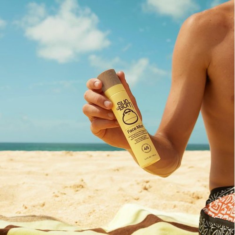 Sun Bum Original SPF 45 Sunscreen Mist - Broad Spectrum Moisturizing Spray with Vitamin E - Travel Size 3.4 oz