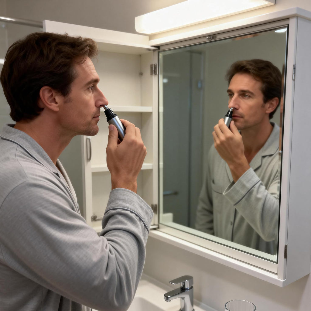 Pemoupnd Ear and Nose Hair Trimmer Clipper,Portable Easy Clean for Men Women