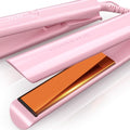 Giacomucci Titanelli 2 in 1 Titanium Hair Straightener and Curler | 100% Pure Ti-Thermal Technology Flat Iron | 1-Inch Professional Styling | Available in Black, Gold, and Pink (Pink)