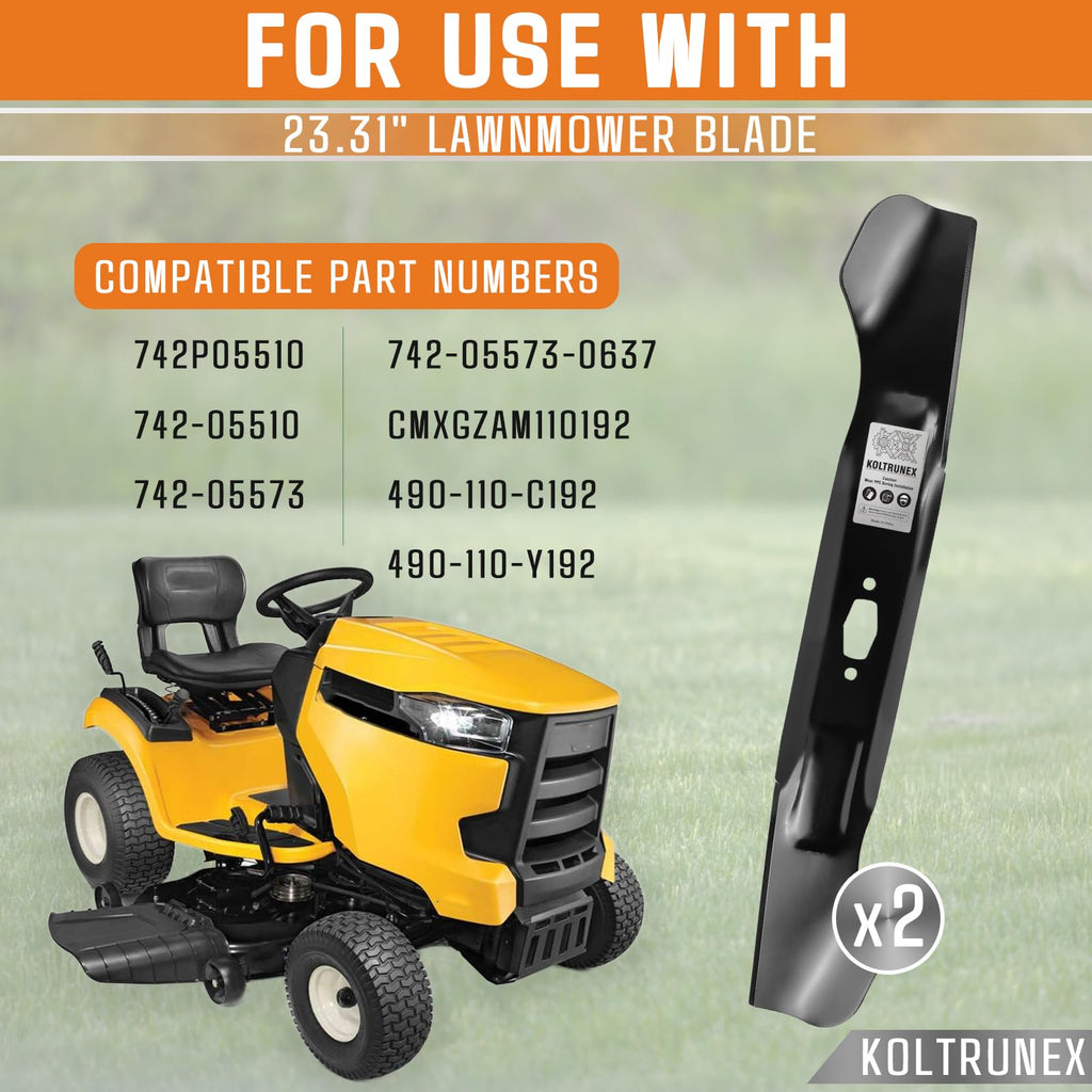 KOLTRUNEX 742-05510 Mower Blades for Cub Cadet MTD Troy-Bilt fits 46" Deck