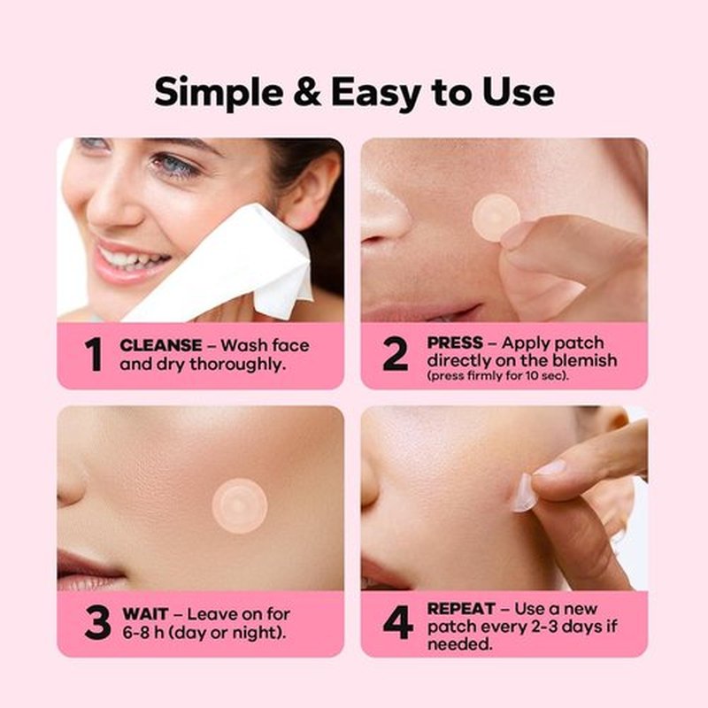 Skiennix Pimple Patches - Microdart Acne Treatment with Salicylic Acid | 18 Count for Fast Relief from Breakouts
