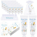 Demissle 50 Sets One Silly Goose Baby Shower Birthday Party Favors Travel Size Hand Cream Appreciation Hand Lotion with Cards and Bags Silly Goose Bulk Gifts for Guests Baby Shower Birthday(Blue)