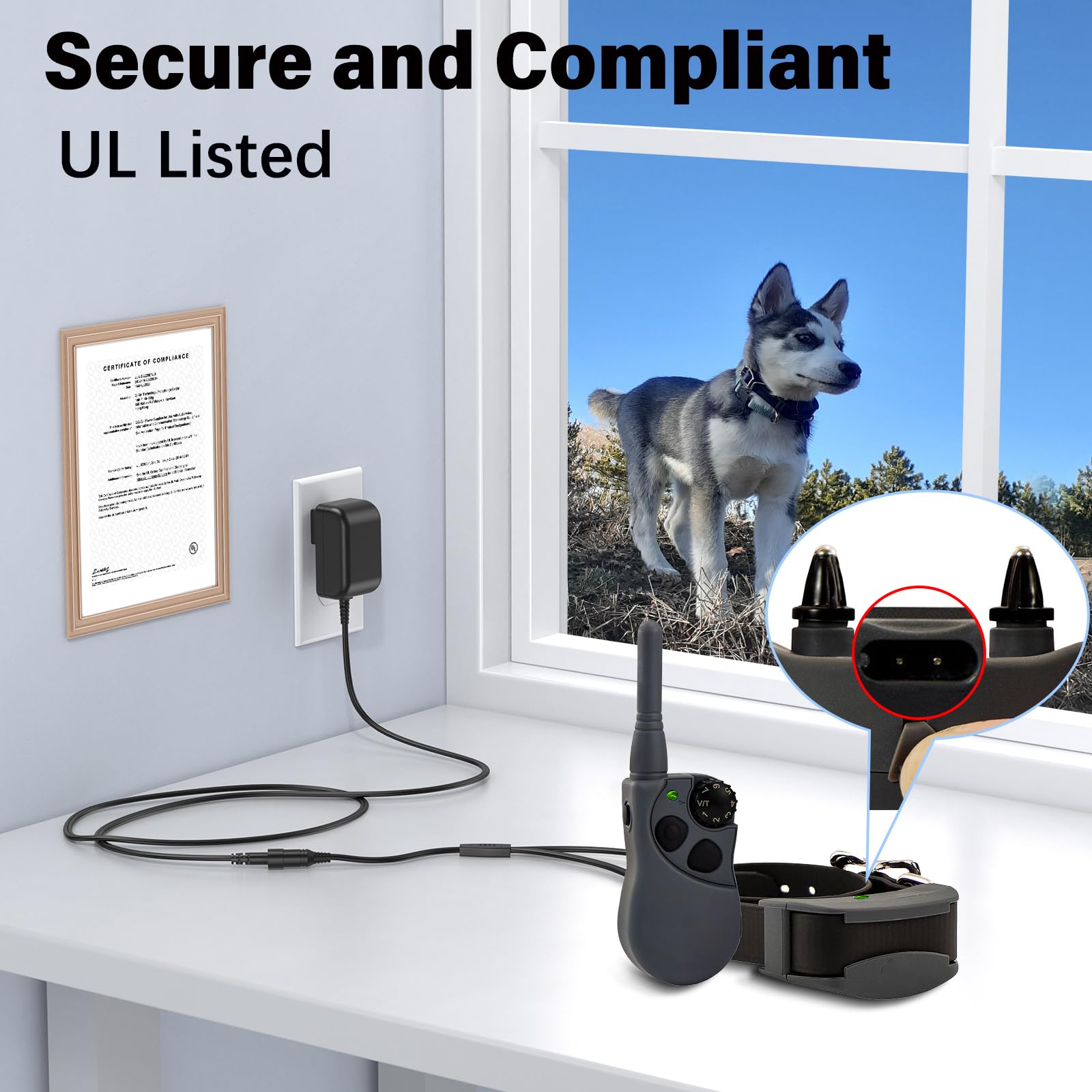 5V Dog Trainer Collar Charger Compatible with SportDOG Power Cord AC Adapter for SportDOG Training Shock Remote Collar SD-425 SD425 SD-425S SD-825 SD-425CAMO, Plug Cable for Sport DOG FieldTrainer 425