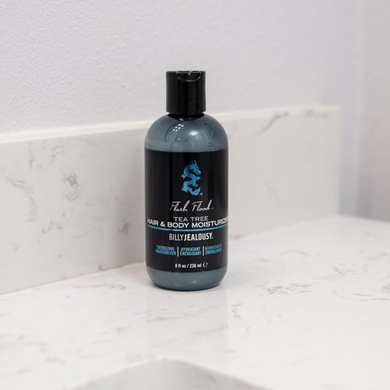 Billy Jealousy Flash Flood Moisturizer - Tea Tree Hair & Body Lotion for All Skin Types | 8 oz