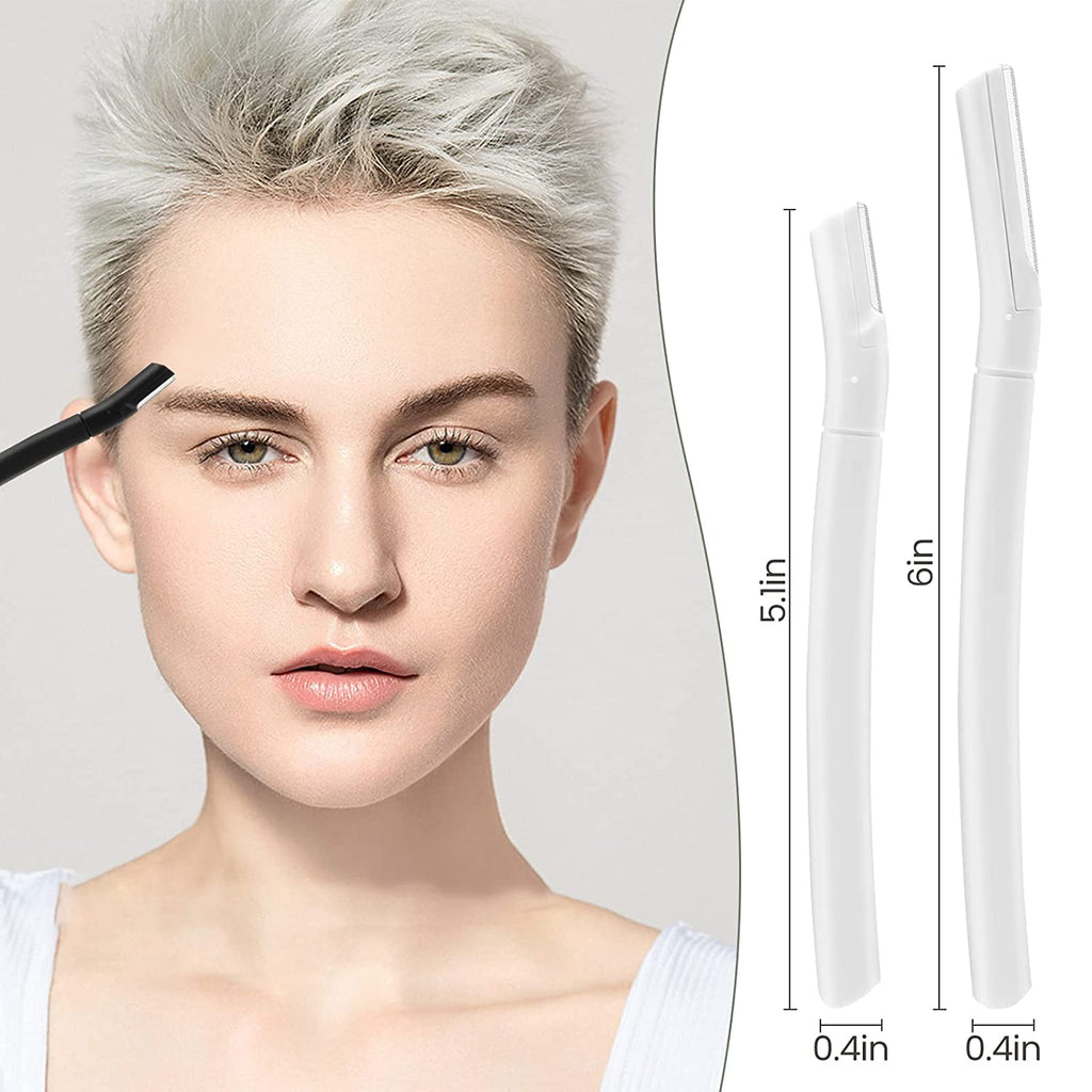 Sunuly Eyebrow Razor, Dermaplane Face Razors for Women Facial Hair, Eyebrow Shaver(8 Count), Peach Fuzz Removal, Dermaplaner to Exfoliate and Refresh the Skin