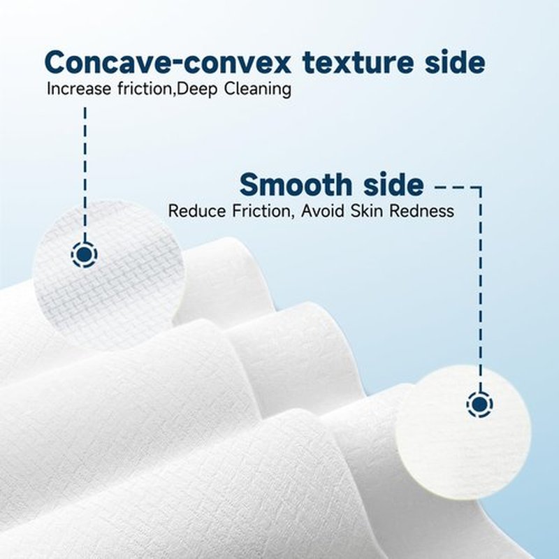 Face Towels 10x12 Inch, 50 Count Extra Thick & Soft Disposable Towels for Makeup Removal & Cleansing, Biodegradable Towels for Sensitive Skin, Travel-Friendly Facial Towelettes