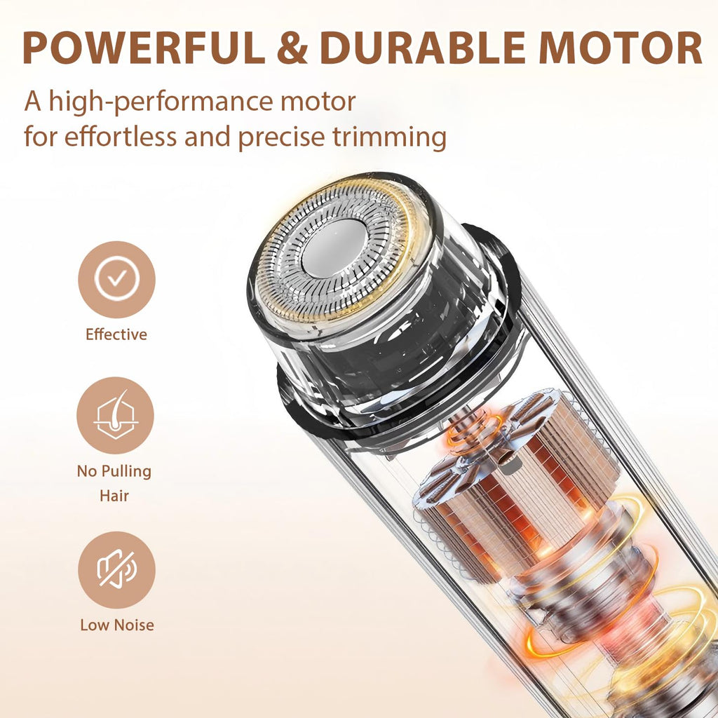 Bikini Trimmer for Women, 2 in 1 Dual-Head Electric Shaver for Women Pubic Hair, Waterproof Wet/Dry Use Body Hair Trimmer and Face Razors