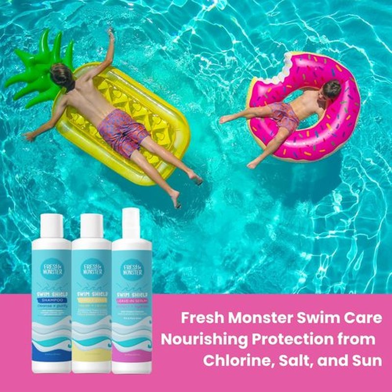 Fresh Monster Leave-In Conditioner Spray for Kids - Lightweight Detangler & Chlorine Protection | 8.5 oz