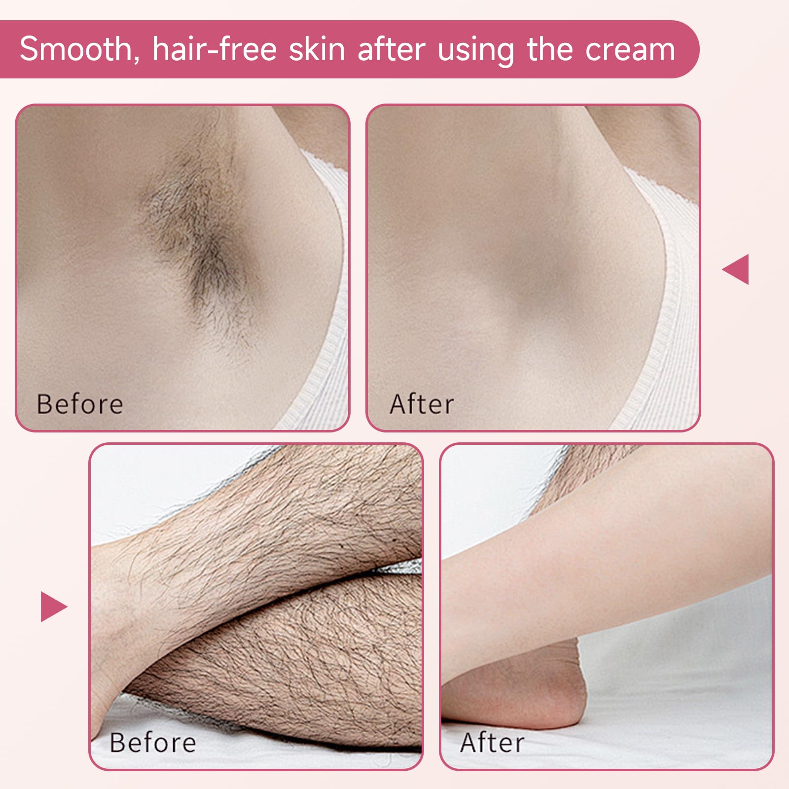 Hair Removal Cream for Women, Bikini Line Depilatory, 4.32 Fl Oz