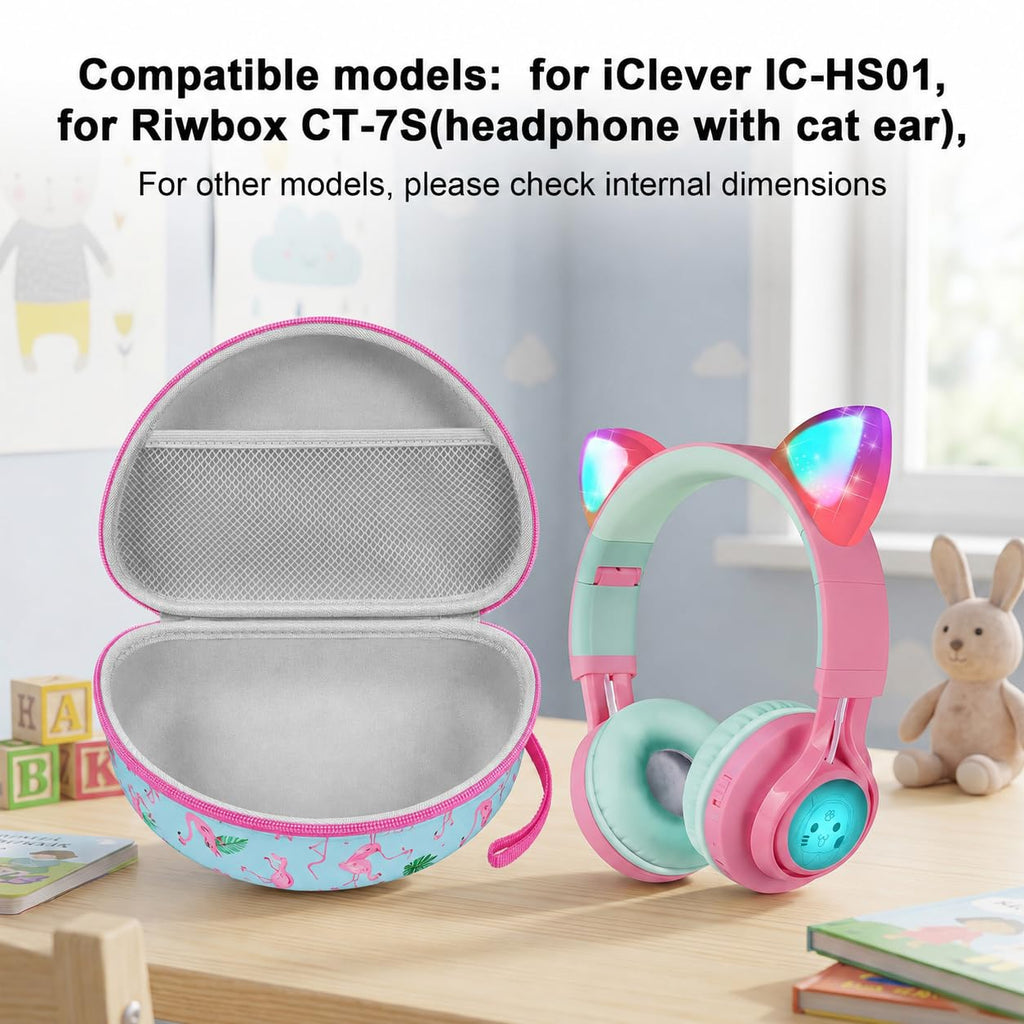 PAIYULE Kids Headphone Case for Riwbox CT-7S/CT-7, for iClever IC-HS01