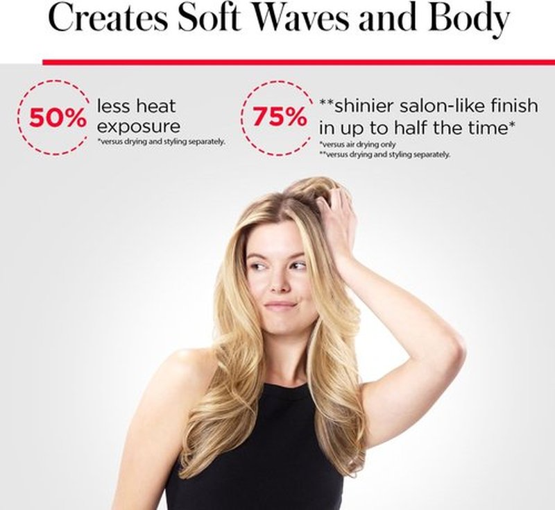 REVLON One Step Volumizer Plus Hair Dryer - Achieve Salon-Style Blowouts with Less Damage | Travel-Friendly Black Design