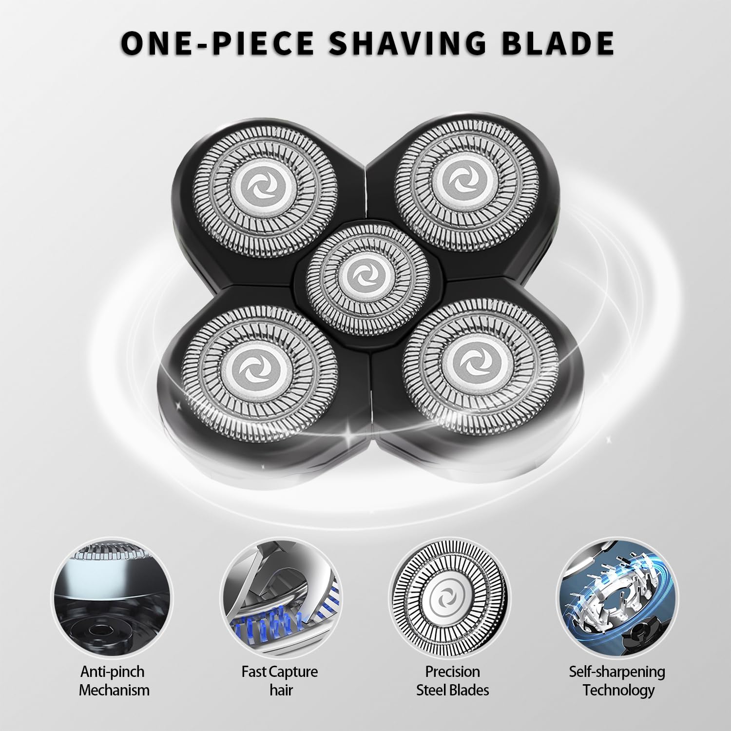 UPTARD Head Shaver Replacement Heads Shaver Replacement Blades Refills Compatible with Freebird Shaver (1)